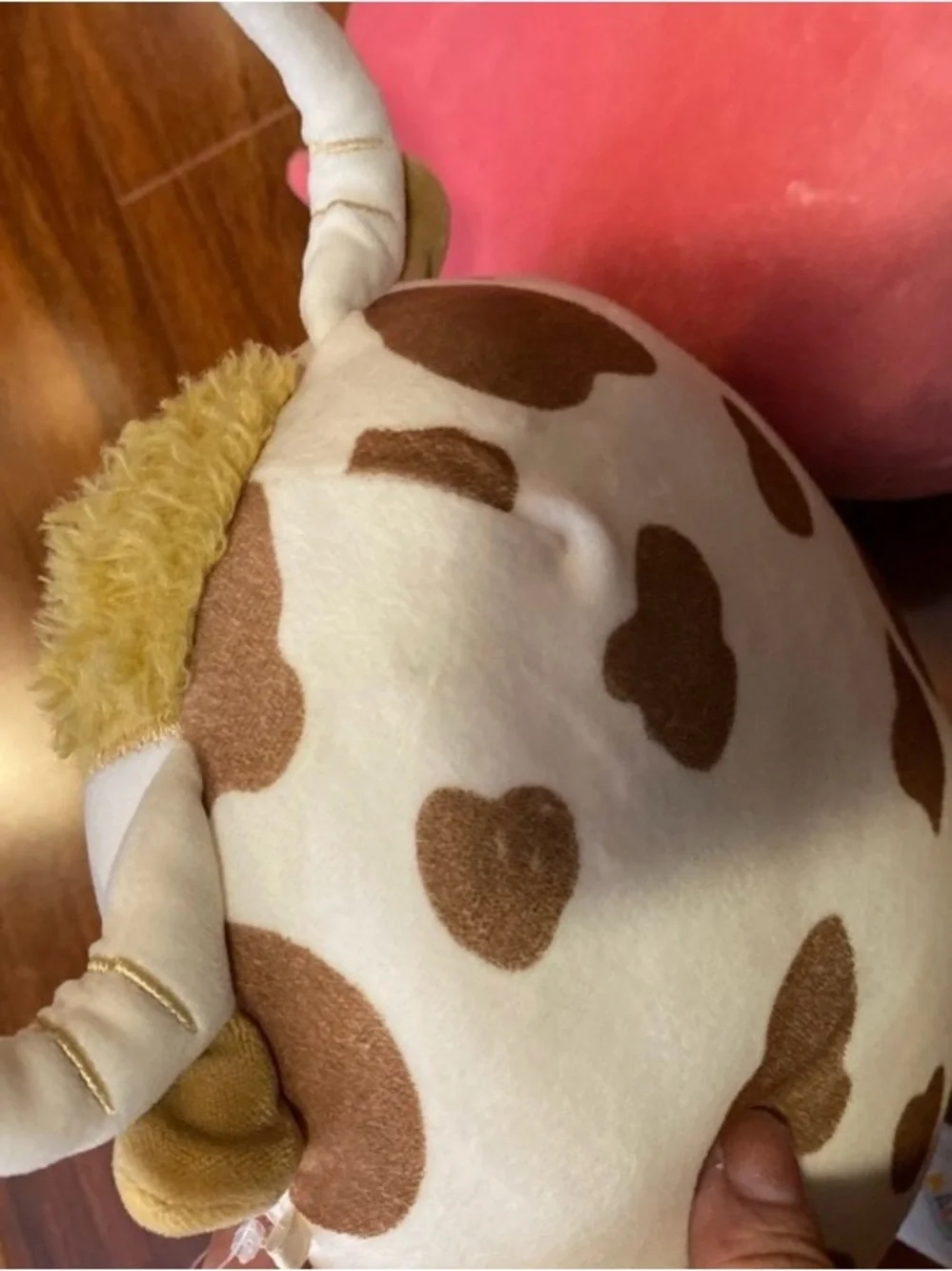 Squishmallows Pink and Brown Cow Plush Pillow Pair